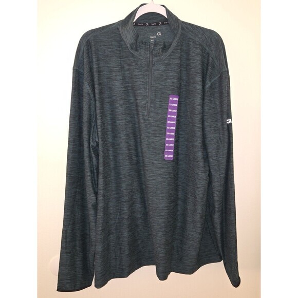 GapFit Pullover Active Top Long Sleeve‎ Athletic Shirt Heathered Gray XXL - Picture 1 of 5